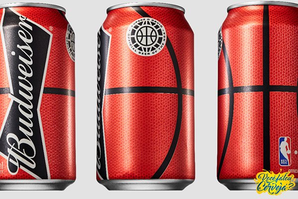 No momento, você está visualizando Budweiser lança latas inspiradas em bolas de basquete