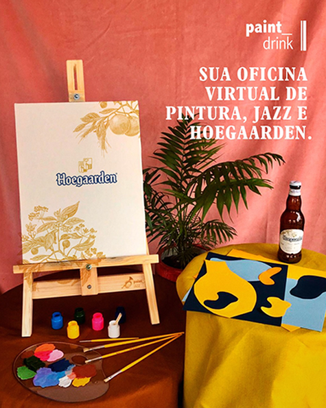 Cerveja Hoegaarden se une a edição primavera do projeto Paint and Drink - Você Falou Cerveja