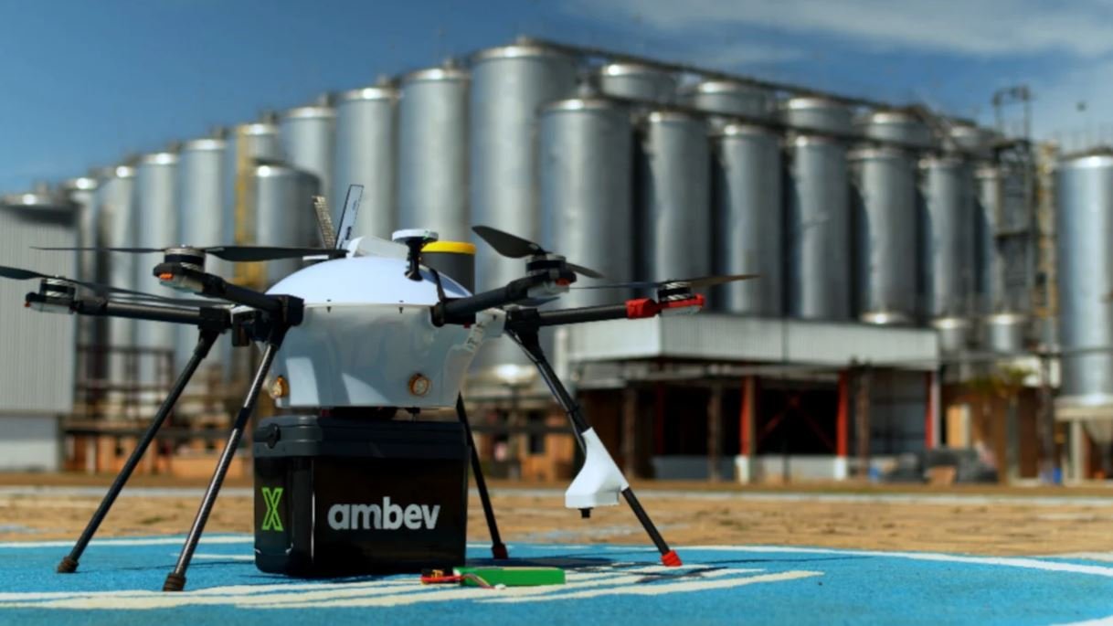 No momento, você está visualizando Ambev testa delivery com drones
