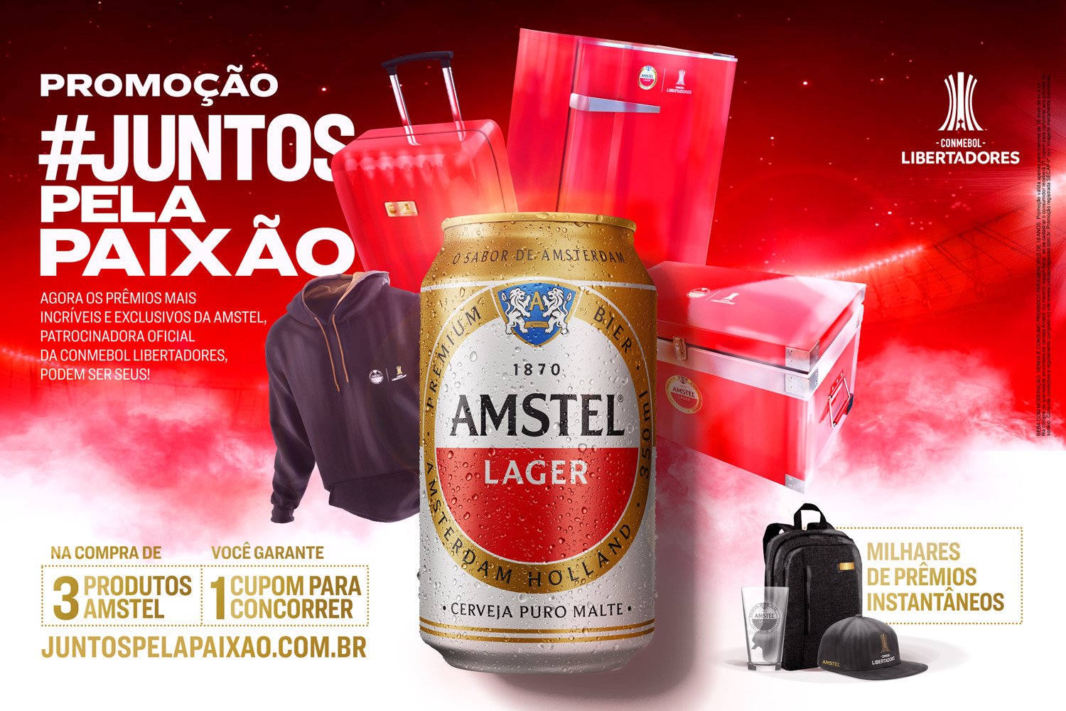 Leia mais sobre o artigo Amstel lança promoção com milhares de prêmios da Conmebol Libertadores