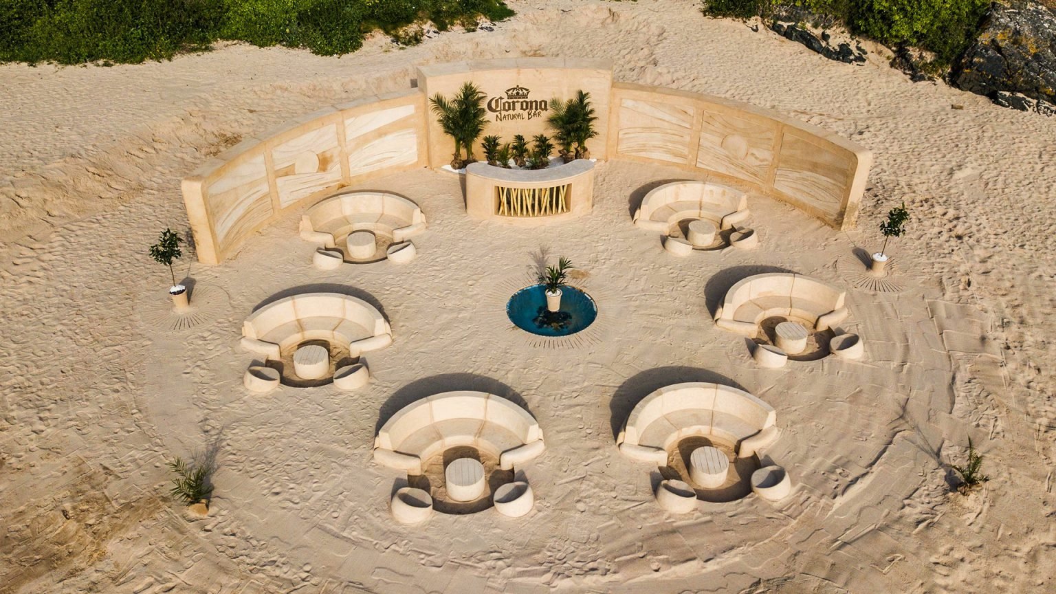 Corona cria bar de praia feito apenas com ingredientes naturais - Você Falou Cerveja - Blog Cervejeiro