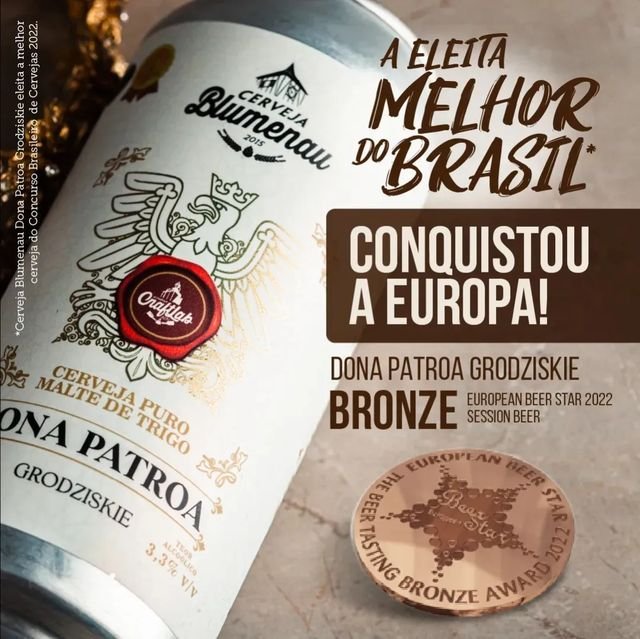 Cerveja Blumenau conquista primeira medalha no European Beer Stars - Você Falou Cerveja - Blog Cervejeiro