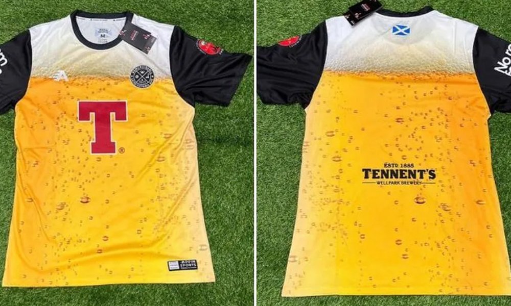 Leia mais sobre o artigo Newcraighall Leith Victoria: Clube escocês lança camisa com estampa de cerveja