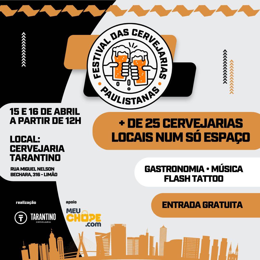 Você está visualizando atualmente De olho no mercado artesanal, MeuChope apoia 4ª Edição do Festival de Cervejarias Paulistanas