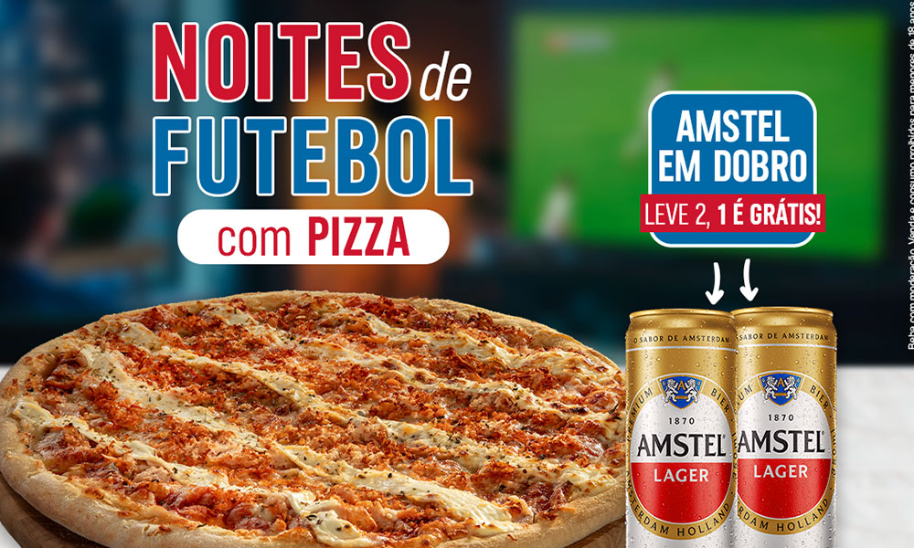 Leia mais sobre o artigo Amstel em dobro: Domino’s lança combo para os amantes de futebol