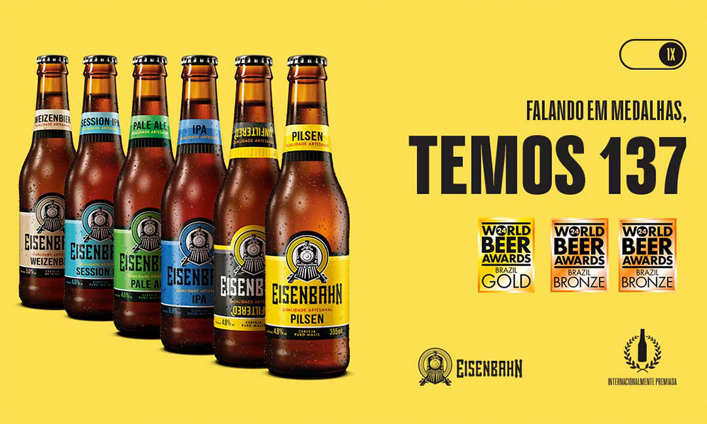 No momento, você está visualizando Eisenbahn é premiada no World Beer Awards pelo 3º ano consecutivo