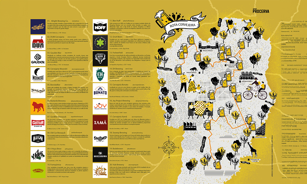 Curitiba ganha Rota Cervejeira com mapa das microcervejarias artesanais - Você Falou Cerveja - Blog Cervejeiro