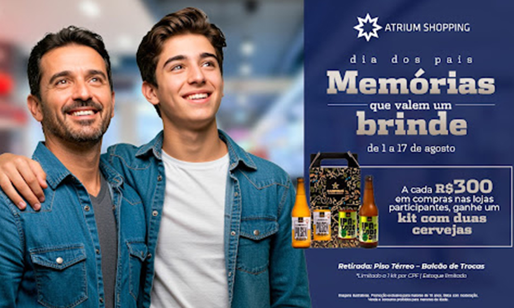 No momento, você está visualizando Dia dos Pais do Atrium Shopping: Kit com cervejas artesanais