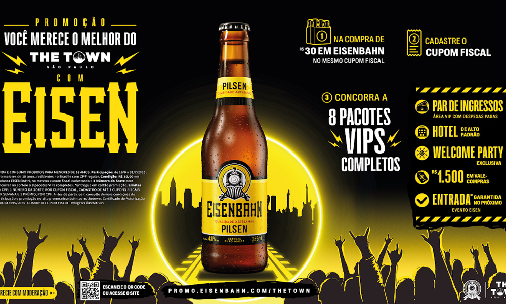 Leia mais sobre o artigo Quer ir ao The Town 2025? Eisenbahn lança promoção com experiência VIP no festival