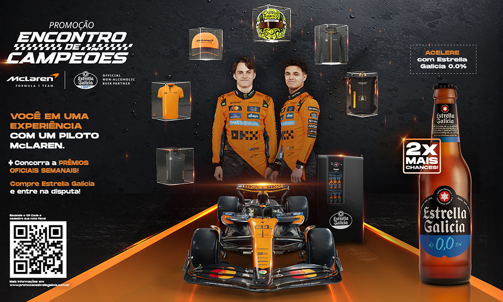 No momento, você está visualizando Estrella Galicia: Experiência McLaren F1 e brindes exclusivos em promoção