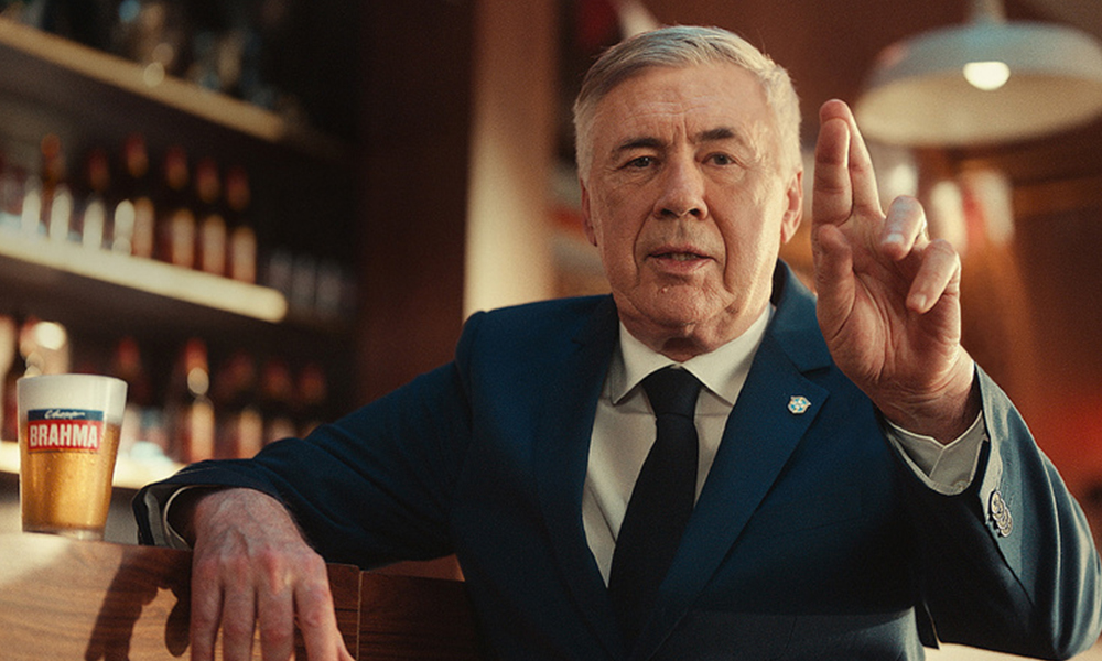 Brahma usa Ancelotti para reacender sonho do Hexa - Você Falou Cerveja - Blog Cervejeiro