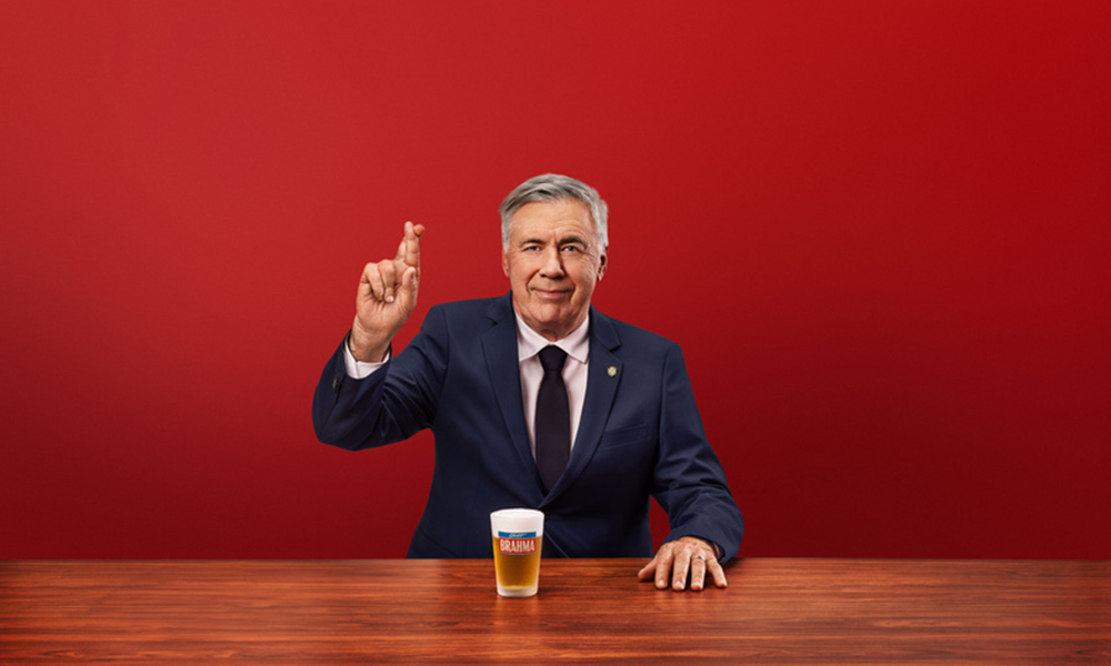 No momento, você está visualizando Brahma usa Ancelotti para reacender sonho do Hexa
