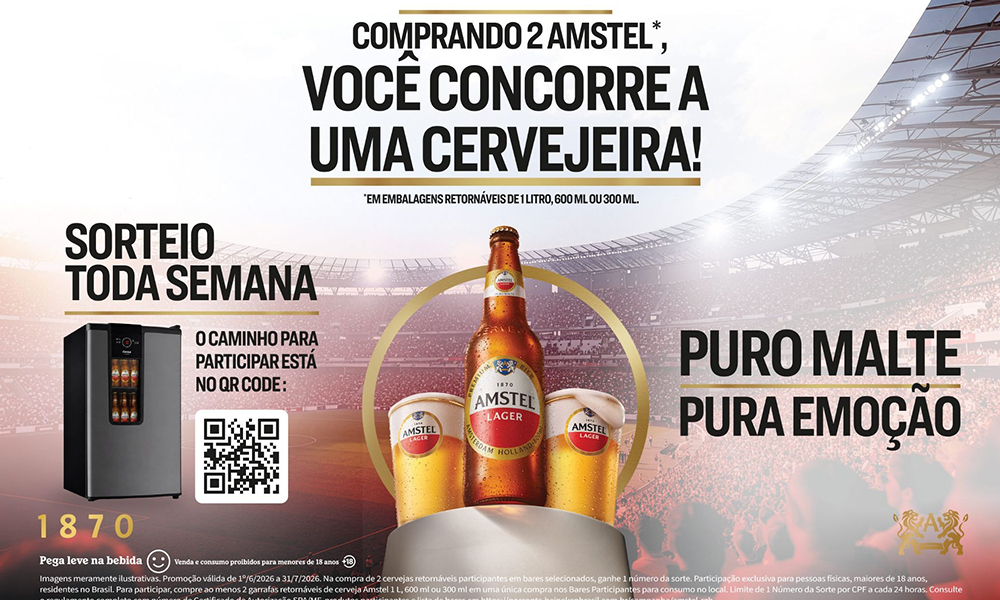 Eisenbahn e Amstel promovem ação em Bares com terceira cerveja grátis e sorteio de cervejeira - Você Falou Cerveja - Blog Cervejeiro
